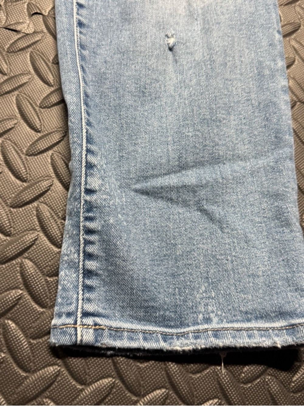 Pistola Light Wash Distressed Straight Leg Jeans Size 27 High Rise - Picture 9 of 12